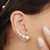 Brinco Ear Cuff pérolas luxo