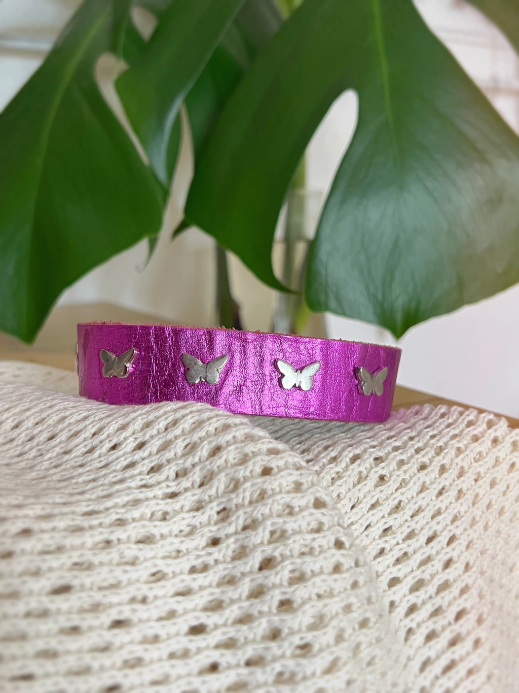 Pulsera Mariposas Púrpura