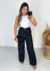 CALÇA PANTALONA EM RISCA DE GIZ