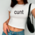 Baby Tee -"cunt" - comprar online