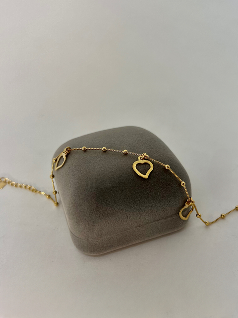 Pulseira corações