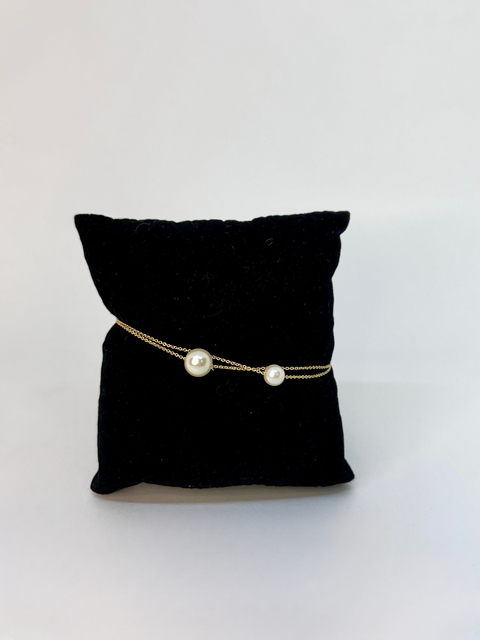 Pulseira pérolas minimalista