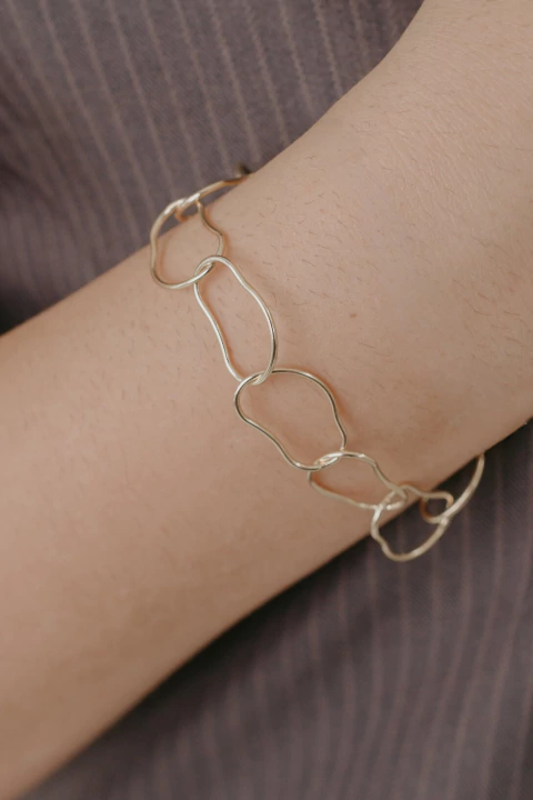 Pulseira corrente assimétrica