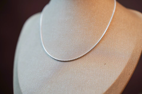 Colar corrente pipoca