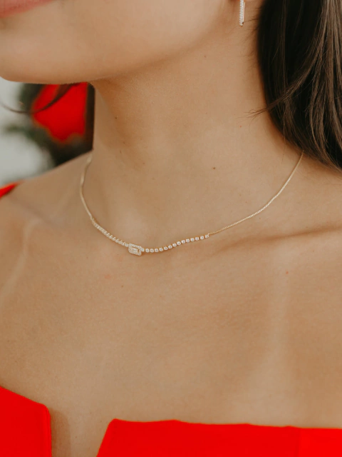 Colar Zircônias - comprar online