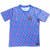 Camisa de treino masculina do Chelsea para a temporada 2024/25, com estampa colorida e logo do clube.