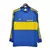 Camisa Boca Juniors Retrô 1981 Manga Longa Azul e Amarelo