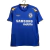 Camisa retrô do Chelsea, temporada 2005/2006, na cor azul com detalhes em amarelo e logo da Samsung.