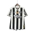 Camisa masculina do Botafogo I 2024/25 com patch da Libertadores 2024 e patrocínios, em preto e branco.