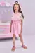 Salopete e Blusa Ciganinha Floral