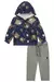 Conjunto de Blusão em Moletom e Calça Skinny em Sarja Onix Stretch com Elastano 80991