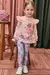 Conjunto de Bata em Cotton e Calça Legging em Canelado 79114 Kukiê - MiniMe Moda Infantil