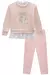 Conjunto de Blusão em Moletom com Pelúcia e Legging em Couro Eco e Termoskin 80691 Kukiê