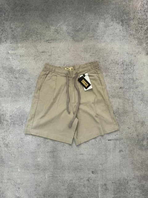 Bermuda de lino gris - comprar online