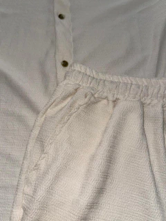 Conjunto de lino crema en internet