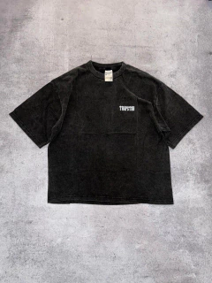 Remera brt trapstar negra washed - comprar online