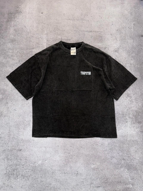 Remera brt trapstar negra washed - comprar online