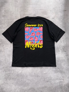 Remera oversize lover negro en internet