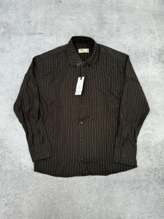 Camisa Rayada Negra - comprar online