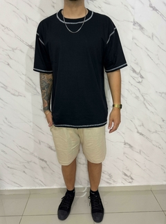 Remera oversize costura - comprar online