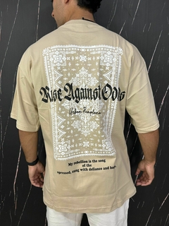 Remera oversize rise beige - comprar online