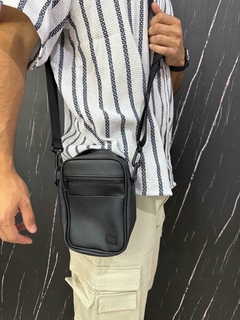 Morral premium ecocuero Black