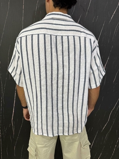 Camisa tejida Premium azul en internet