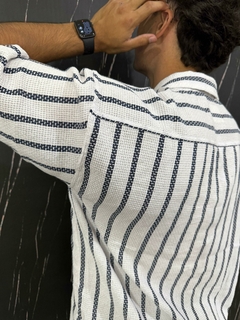 Camisa tejida Premium azul - comprar online