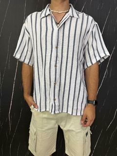 Camisa tejida Premium azul