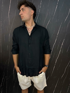 Camisa lino larga