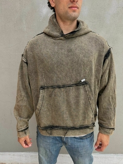 Buzo premium washed oxido - tienda online
