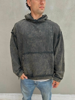 Buzo premium washed oscuro - tienda online