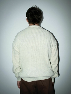 Sweater rib ancho duet aqua - tienda online
