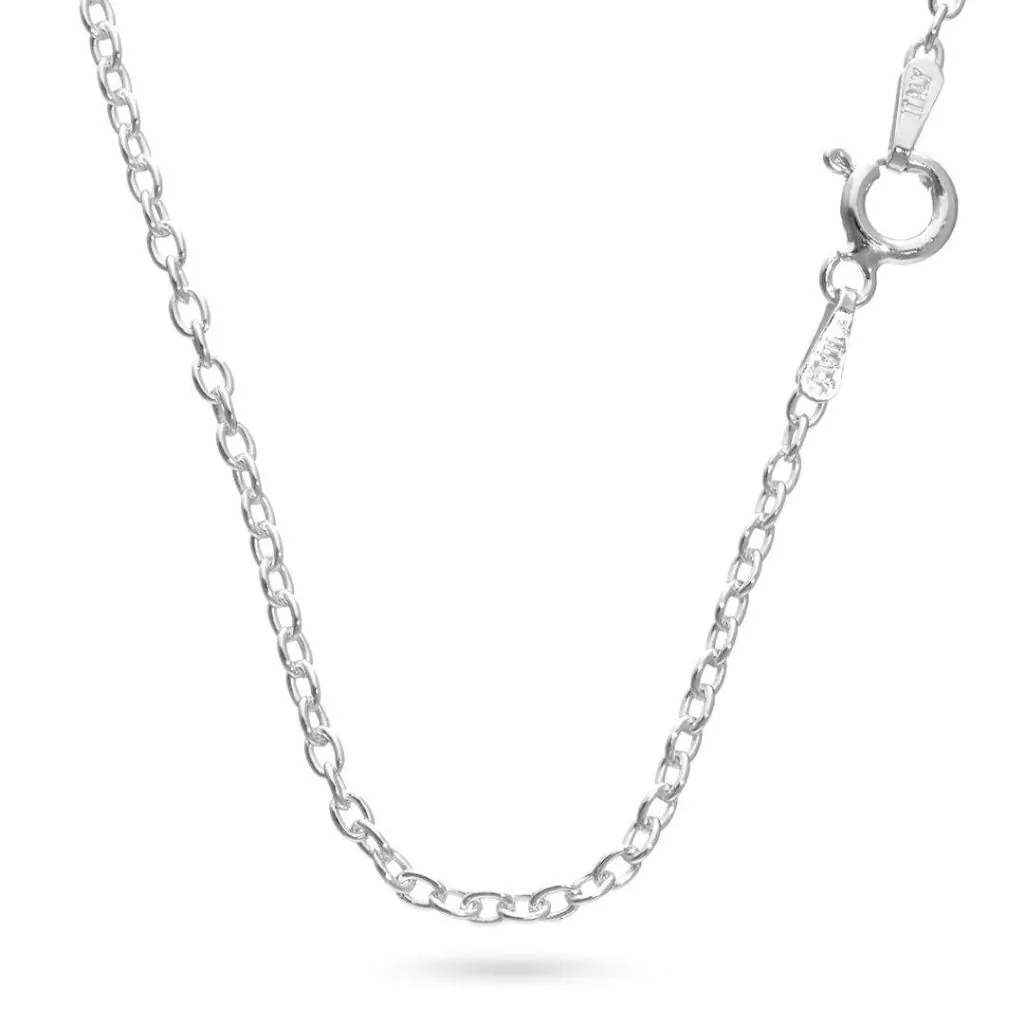 Cadena plata redondo