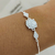 Pulsera de plata regulable redondo