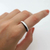 Anillo de plata blackwithe