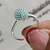 Anillo de plata Verde destello - comprar online
