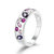 Anillo de plata Dual lila
