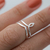 Anillo falange de plata Indu - comprar online
