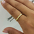 Anillo plata gold luz