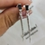 Aros colgantes de Plata 925 Aguja