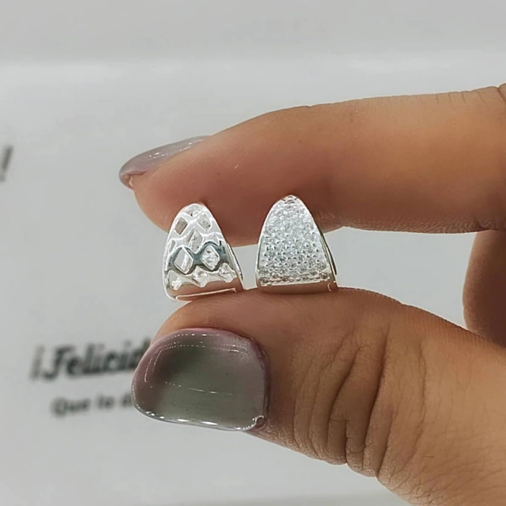 Aros de plata huggies sicilia