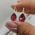 Aros de plata brisura gota