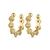 Aros de plata gold cuff