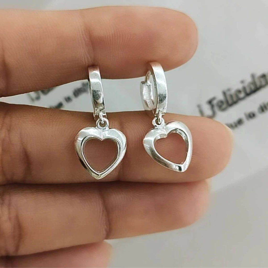 Aros de plata huggies Apolonia