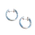 Aros de plata huggies cielo