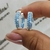Aros de plata huggies cielo