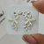 Aros de plata pasantes Ana