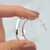 Aros de plata semiargolla Pia