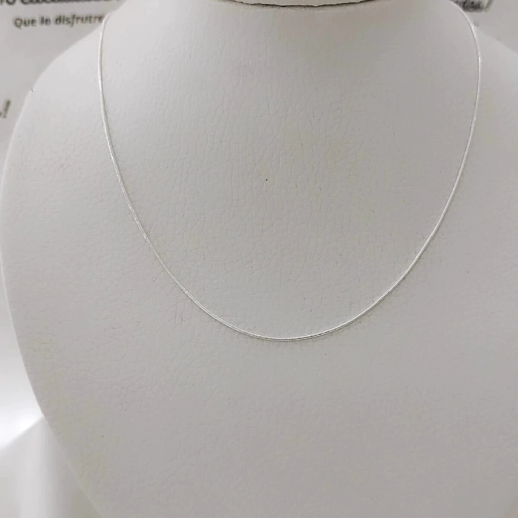 Cadena de plata cola de raton